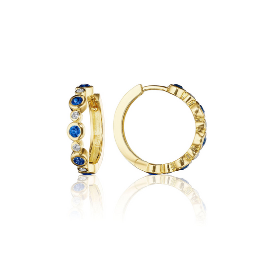 Penny Preville Blue Sapphire Aura Hoop Earrings