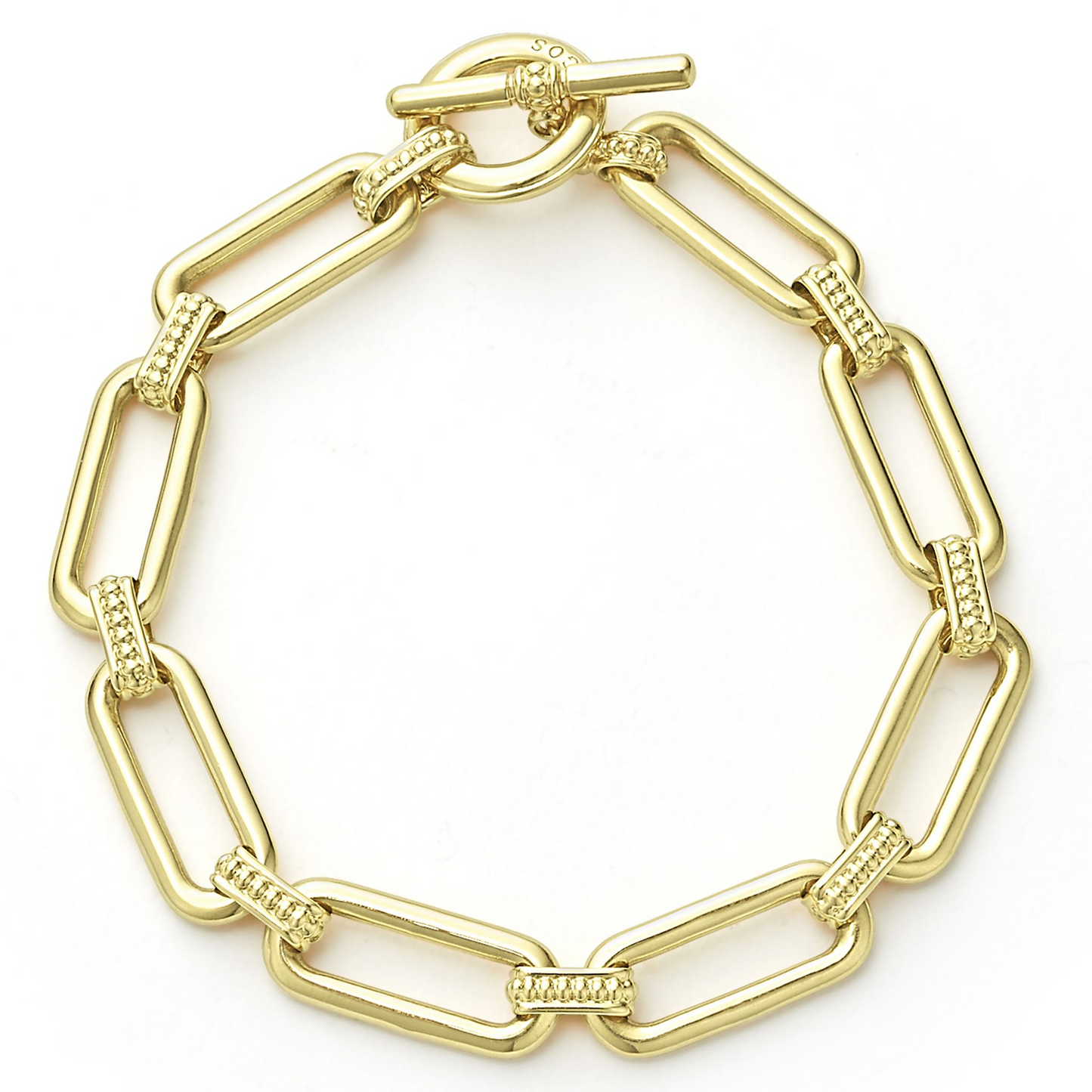 Lagos 18k Gold Link Bracelet