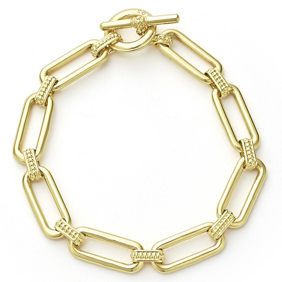 Lagos 18k Gold Link Bracelet