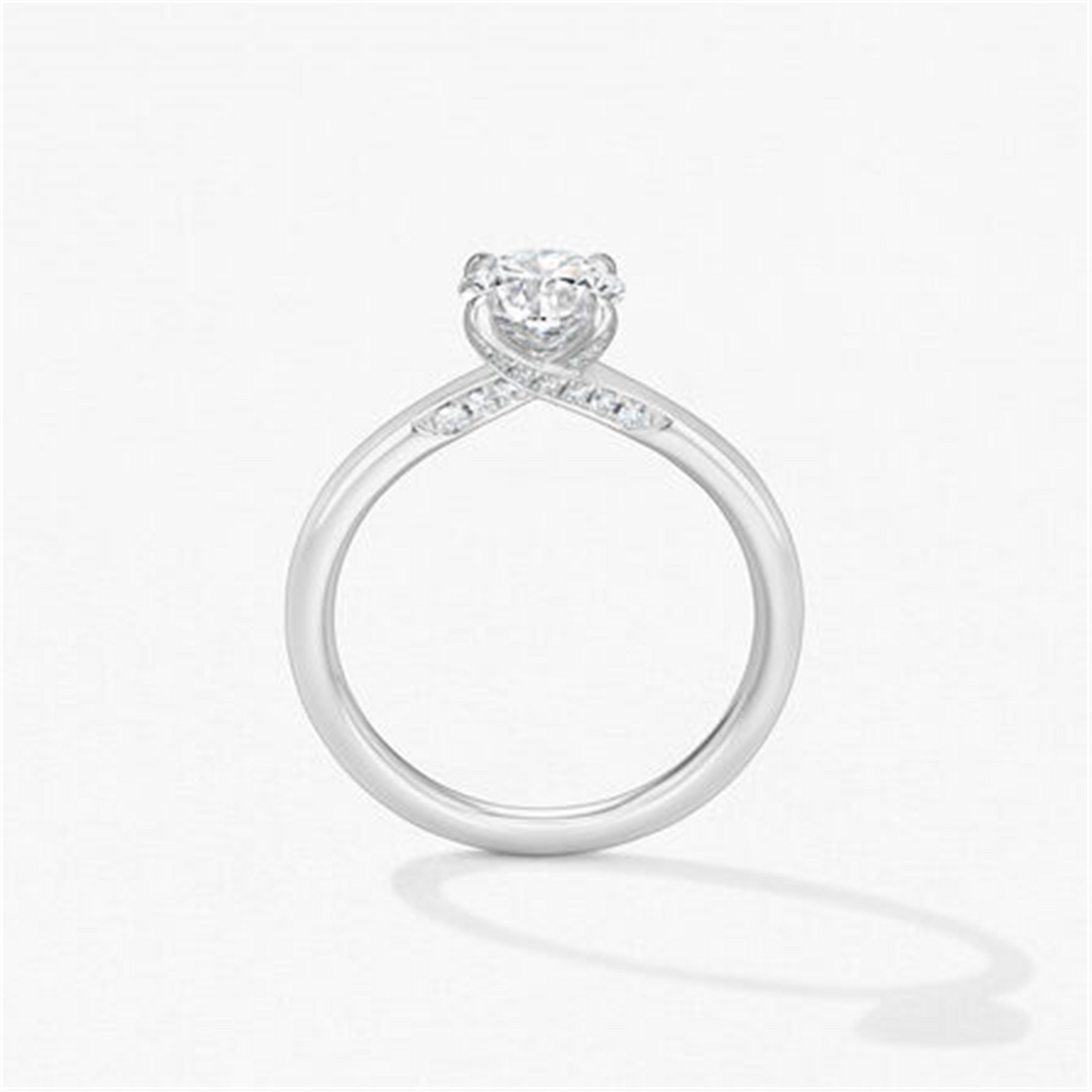 Hearts On Fire Platinum Vela Solitaire Engagement Ring