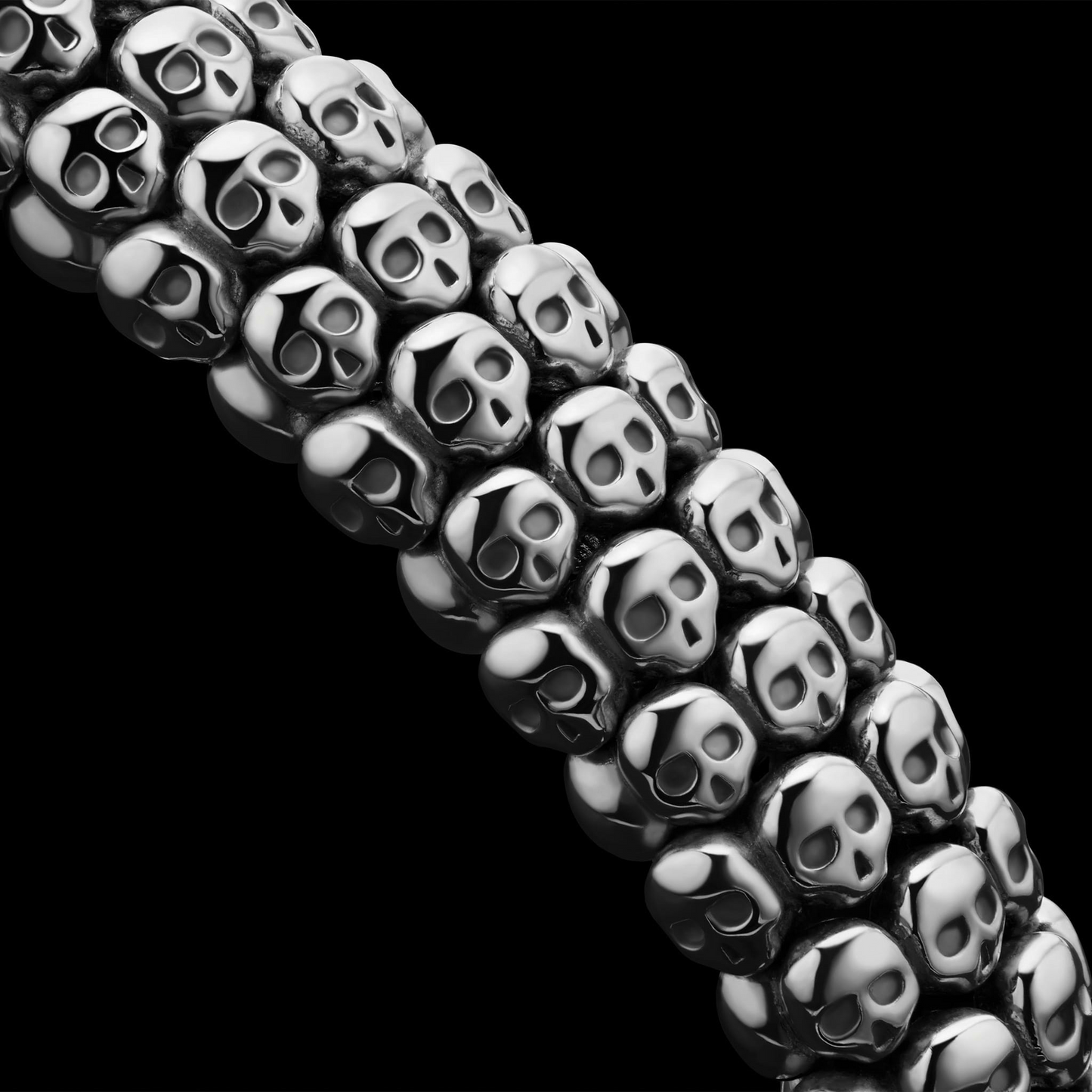 Lagos Caviar Skull Bracelet