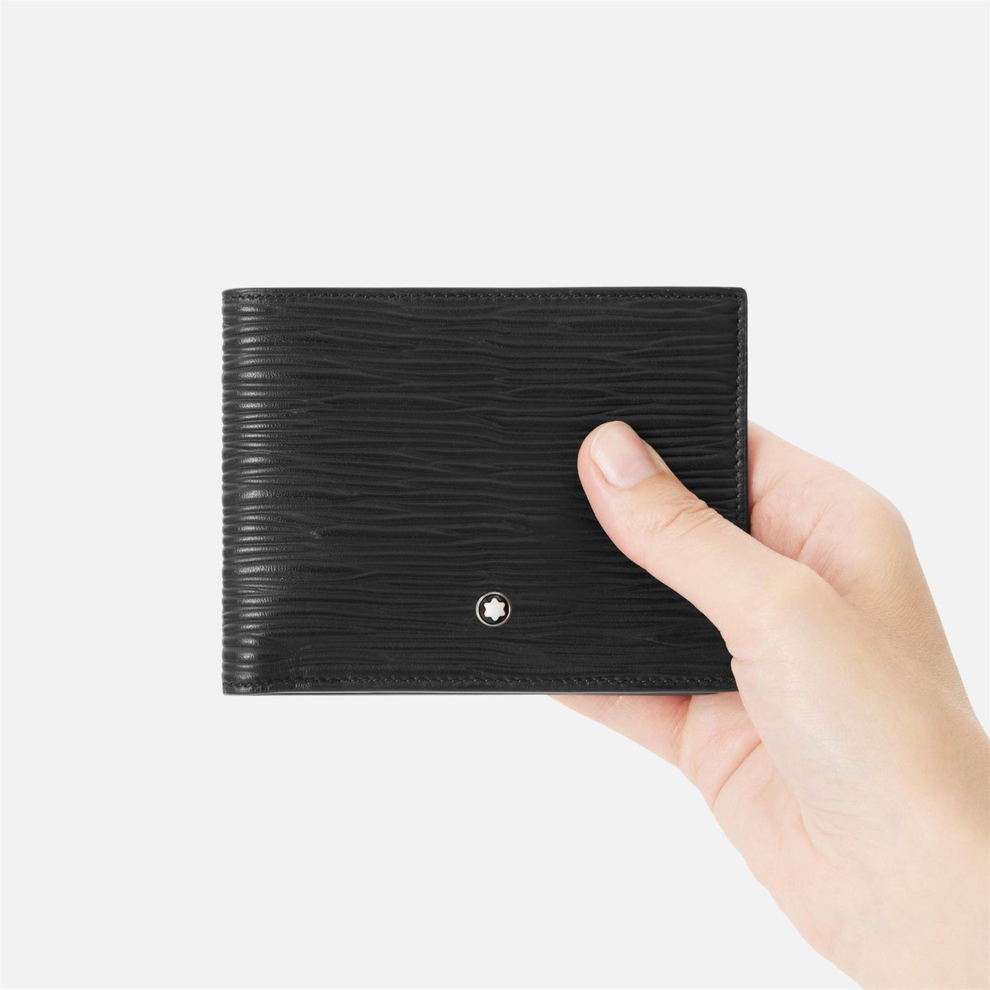 Montblanc 4810 Wallet 6cc with 2 View Pockets - Black