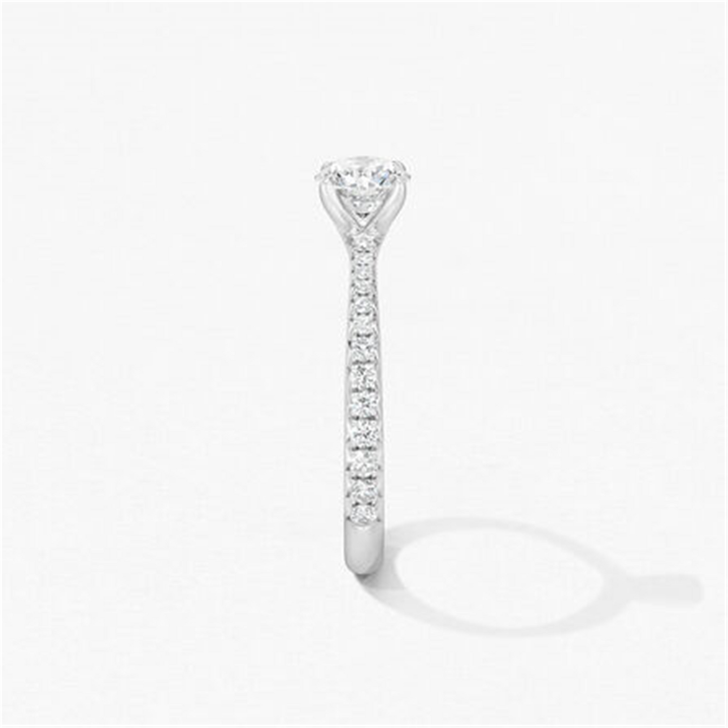 Hearts on Fire 1ct Platinum Vela Solitaire Engagement Ring