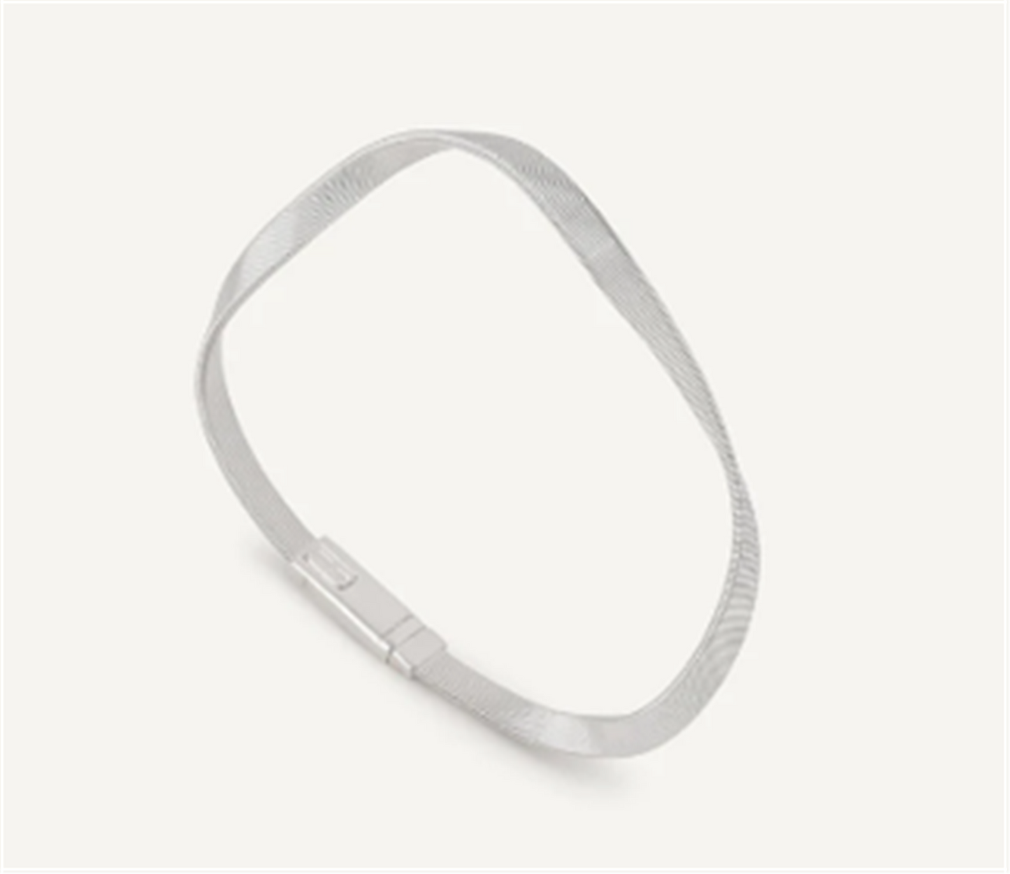 Marco Bicego Marrakech Twisted Supreme Bangle in 18k White Gold
