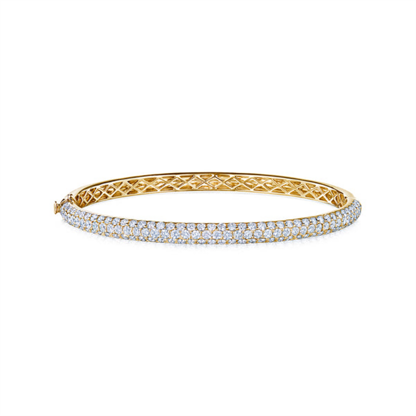Kwiat Moonlight Three-Row Bangle w/ Pave Diamonds