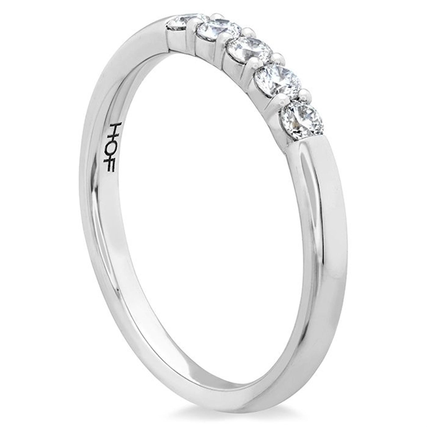 Hearts on Fire Signature 5-Stone 3/4ct Diamond Band in 18k White Gold