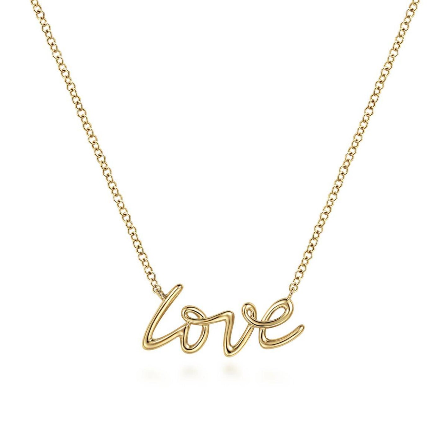 Gabriel & Co. Gold Love Necklace - style #NK6479Y4JJJ