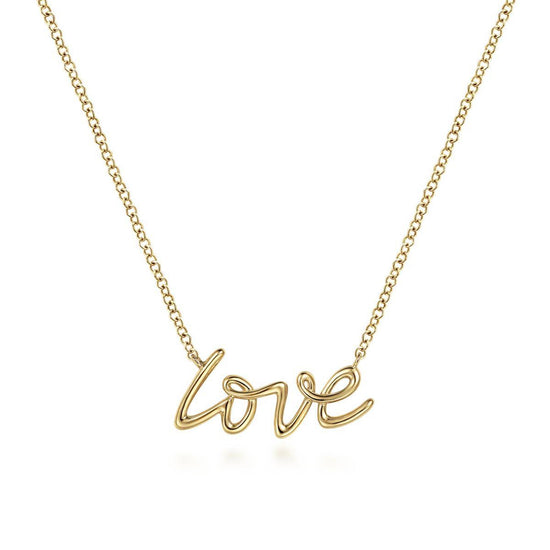 Gabriel & Co. Gold Love Necklace - style #NK6479Y4JJJ