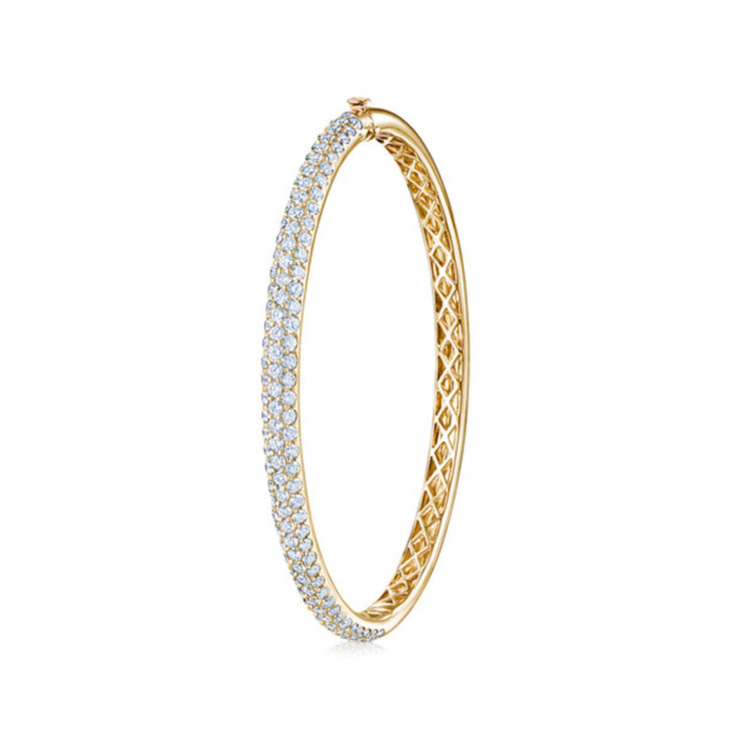 Kwiat Moonlight Three-Row Bangle w/ Pave Diamonds