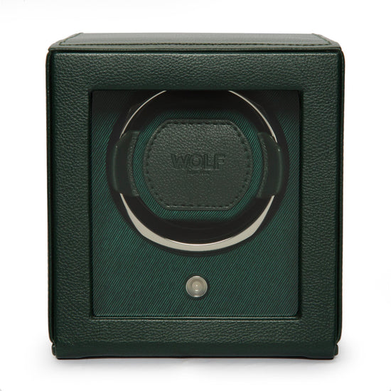 WOLF Green Cub Single Watch Winder w/ Cover