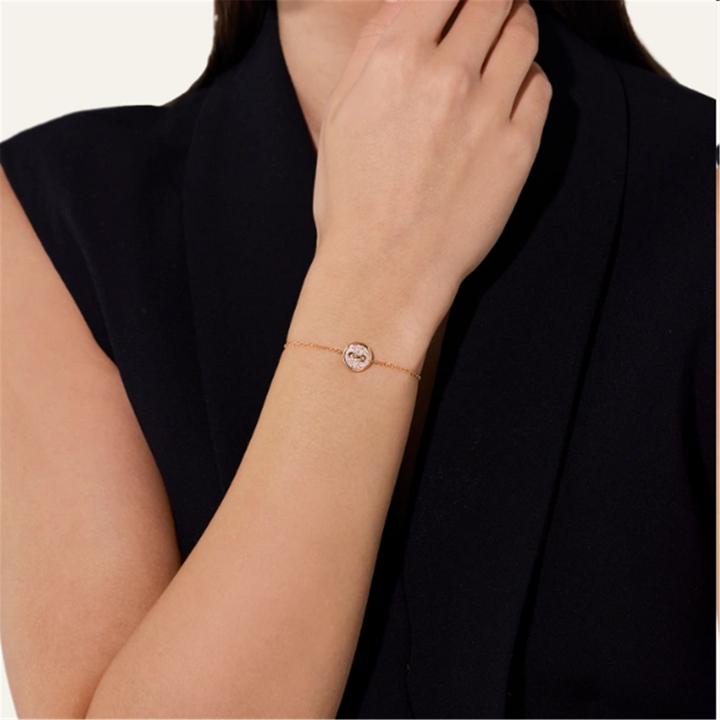 Pomellato Pom Pom Dot Bracelet with White Diamonds