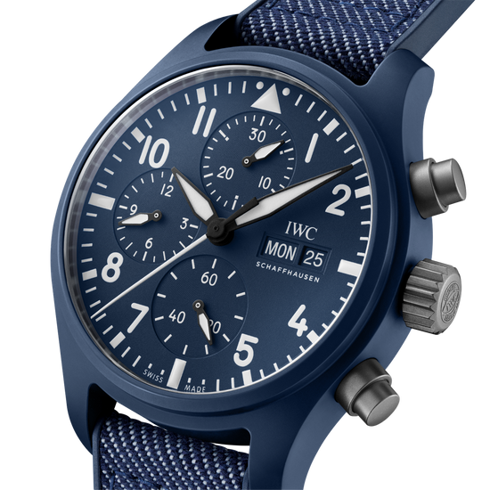 IWC Schaffhausen Pilot's Watch Chrono Top Gun 41mm "Oceana" w/ Blue Dial