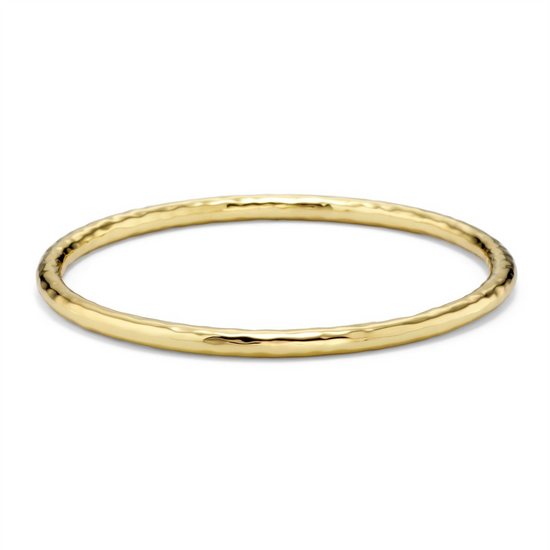 Ippolita Medium Hammered Bangle in 18K Gold