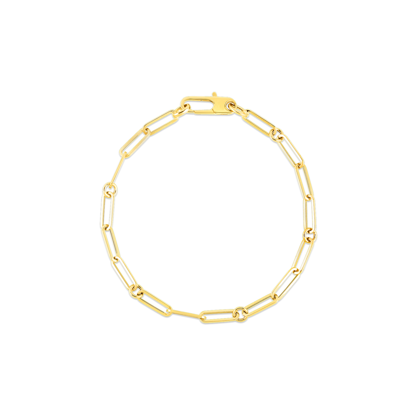 Roberto Coin Gold Paperclip Bracelet