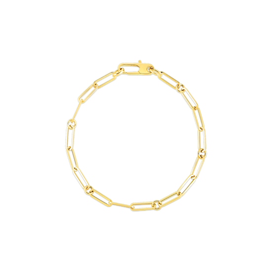 Roberto Coin Gold Paperclip Bracelet