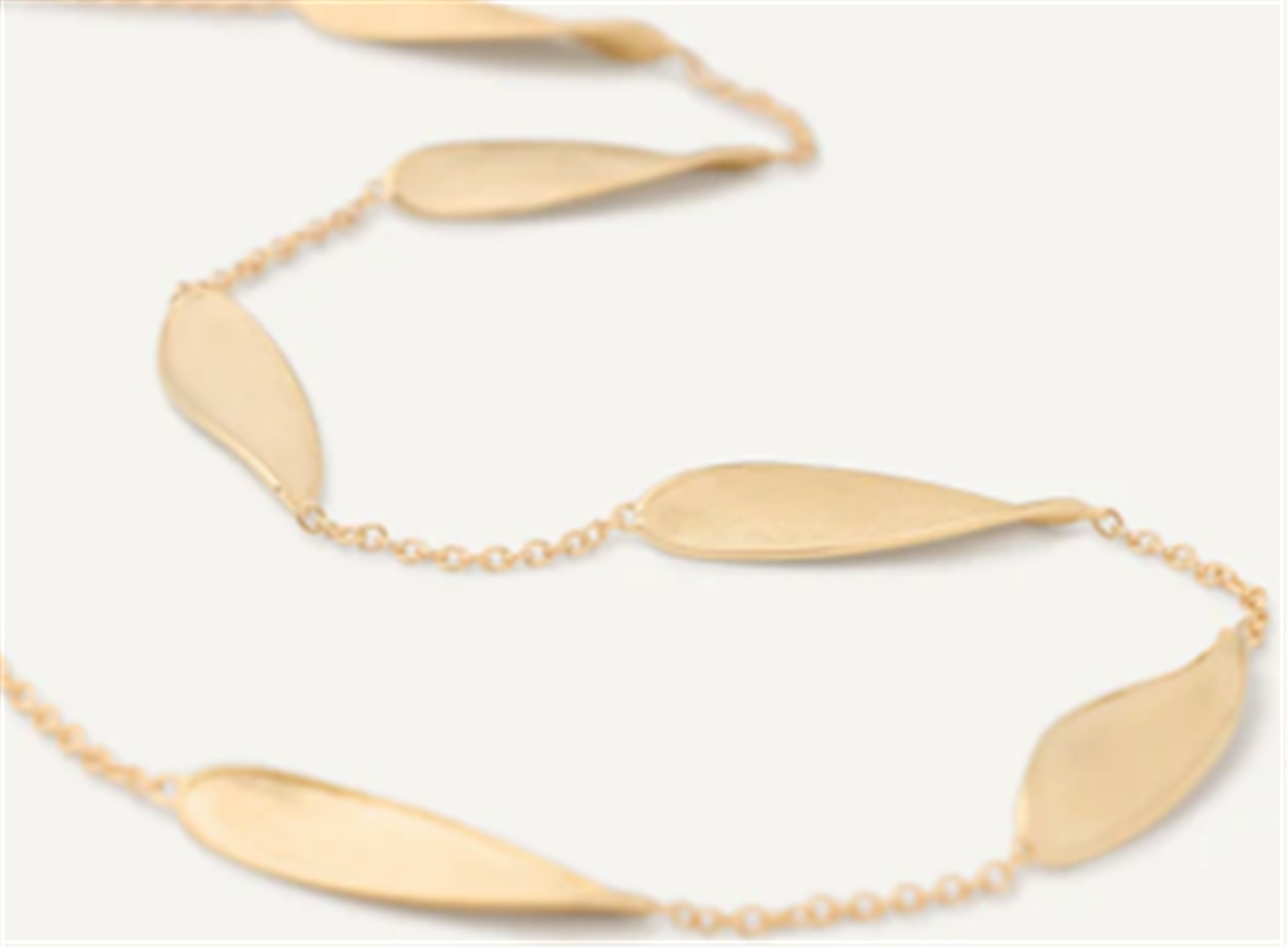 Marco Bicego Lunaria Long Station Necklace in 18k Gold