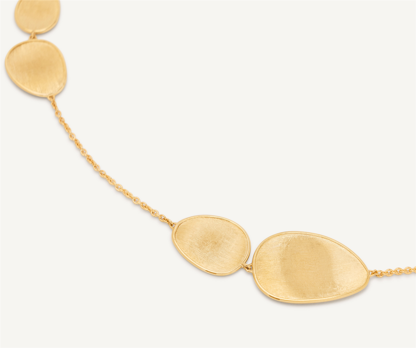 Marco Bicego Lunaria 18k Gold Petal 7-Station Necklace