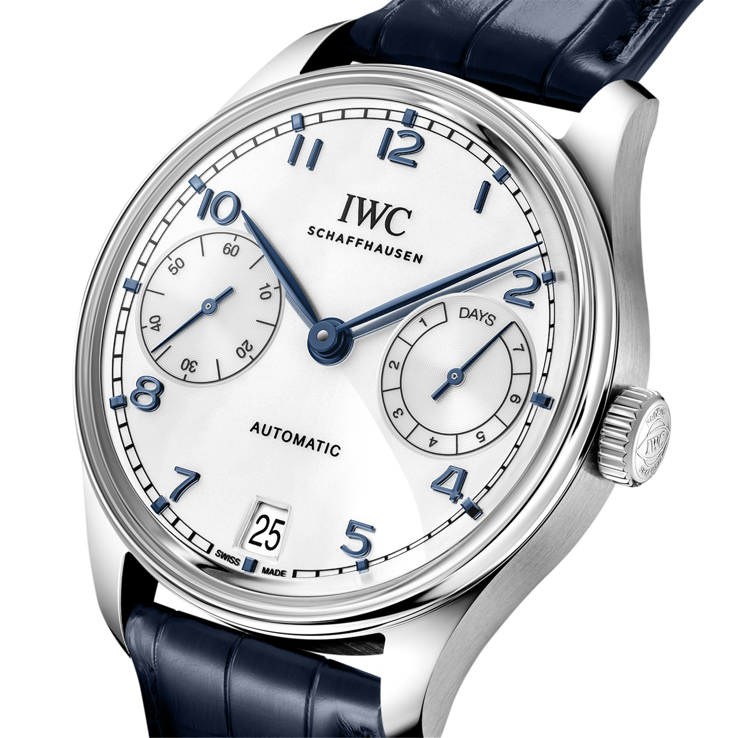 IWC Shaffhuasen 42mm Portugeiser Automatic w/ Silver Dial & Alligator Strap