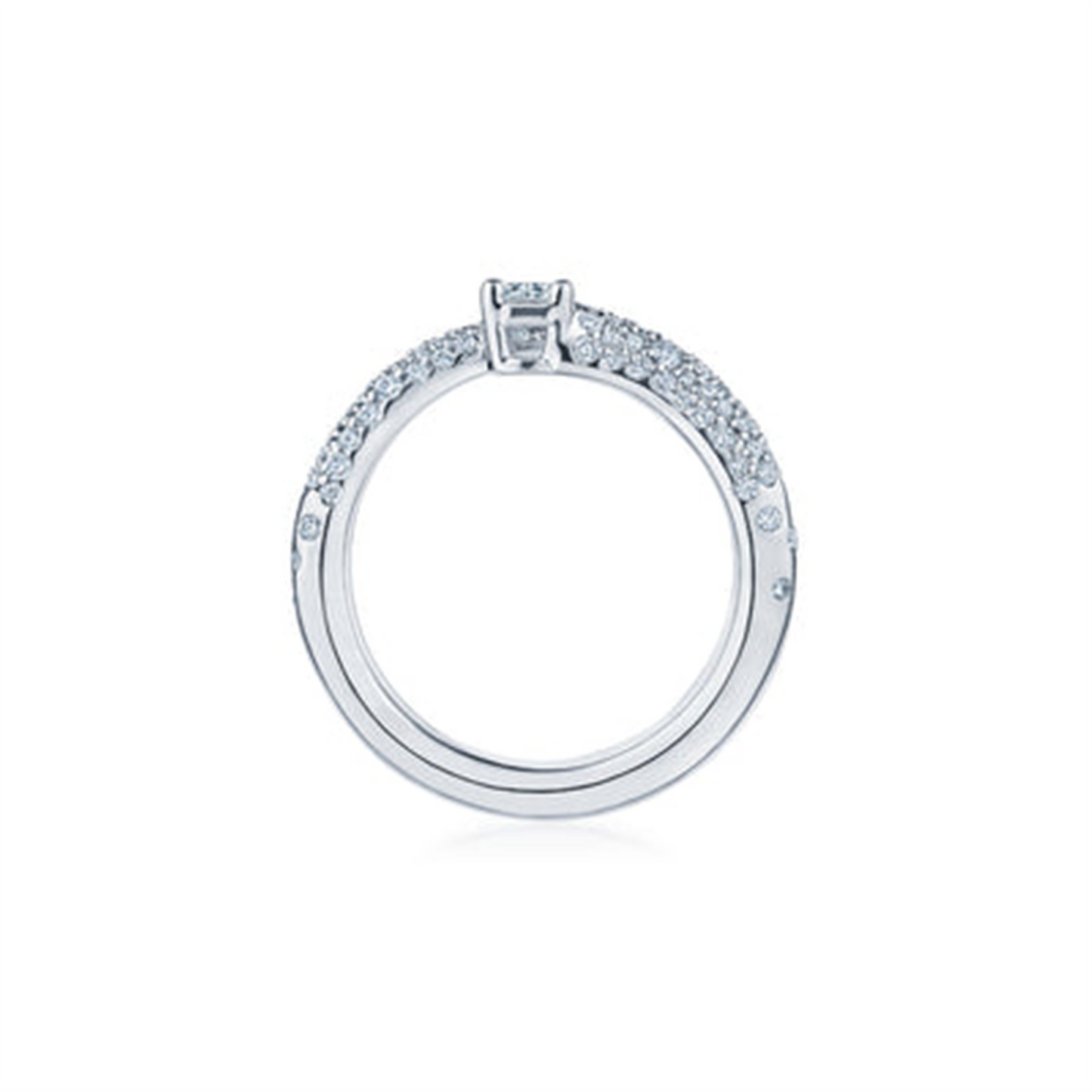 Kwiat Cobblestone Ashoka Pave Diamond Wrap Ring