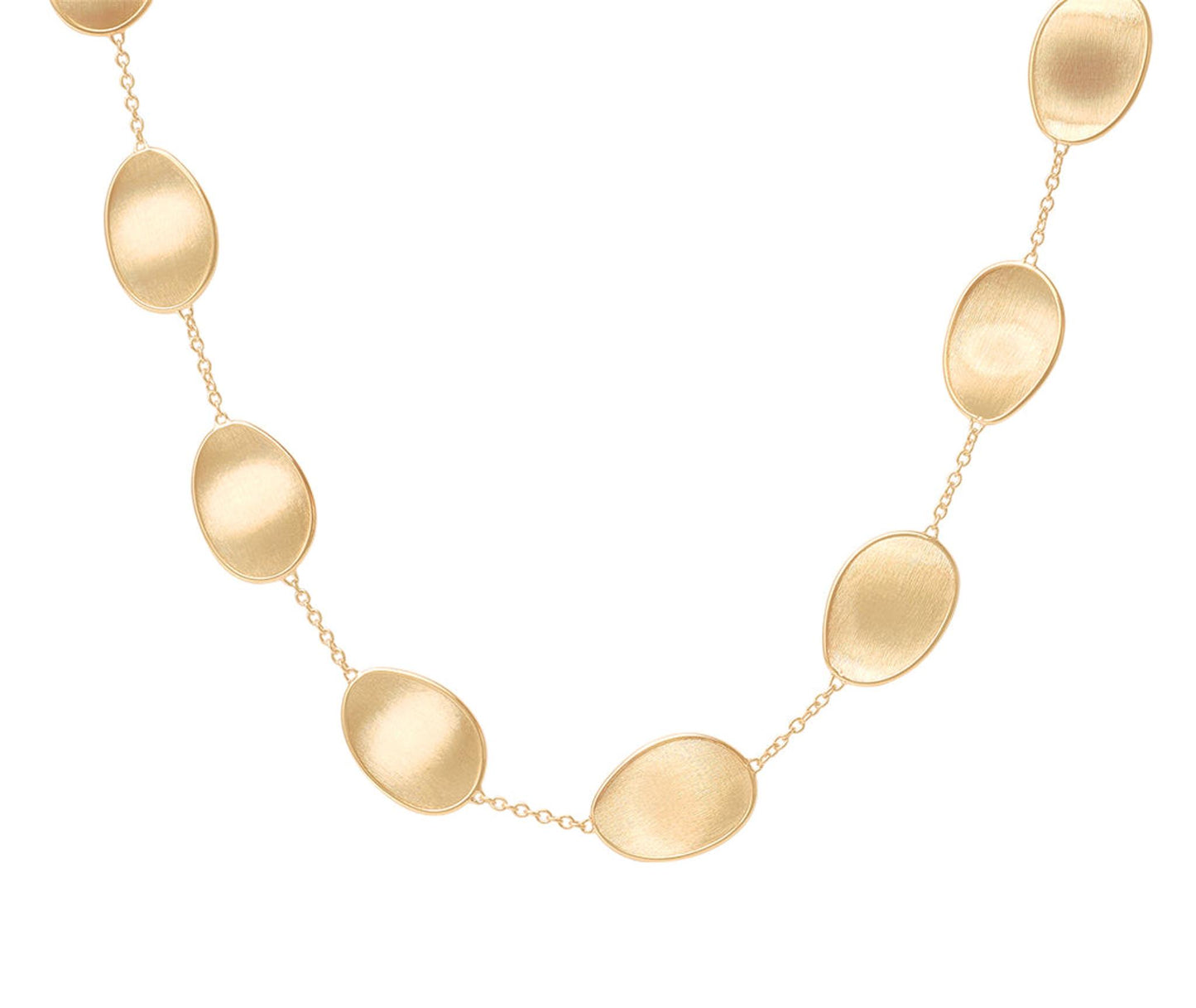 Marco Bicego Lunaria Gold Petal Single Strand Necklace