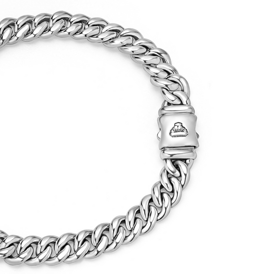 Lagos Silver Curb Chain Bracelet - 8mm