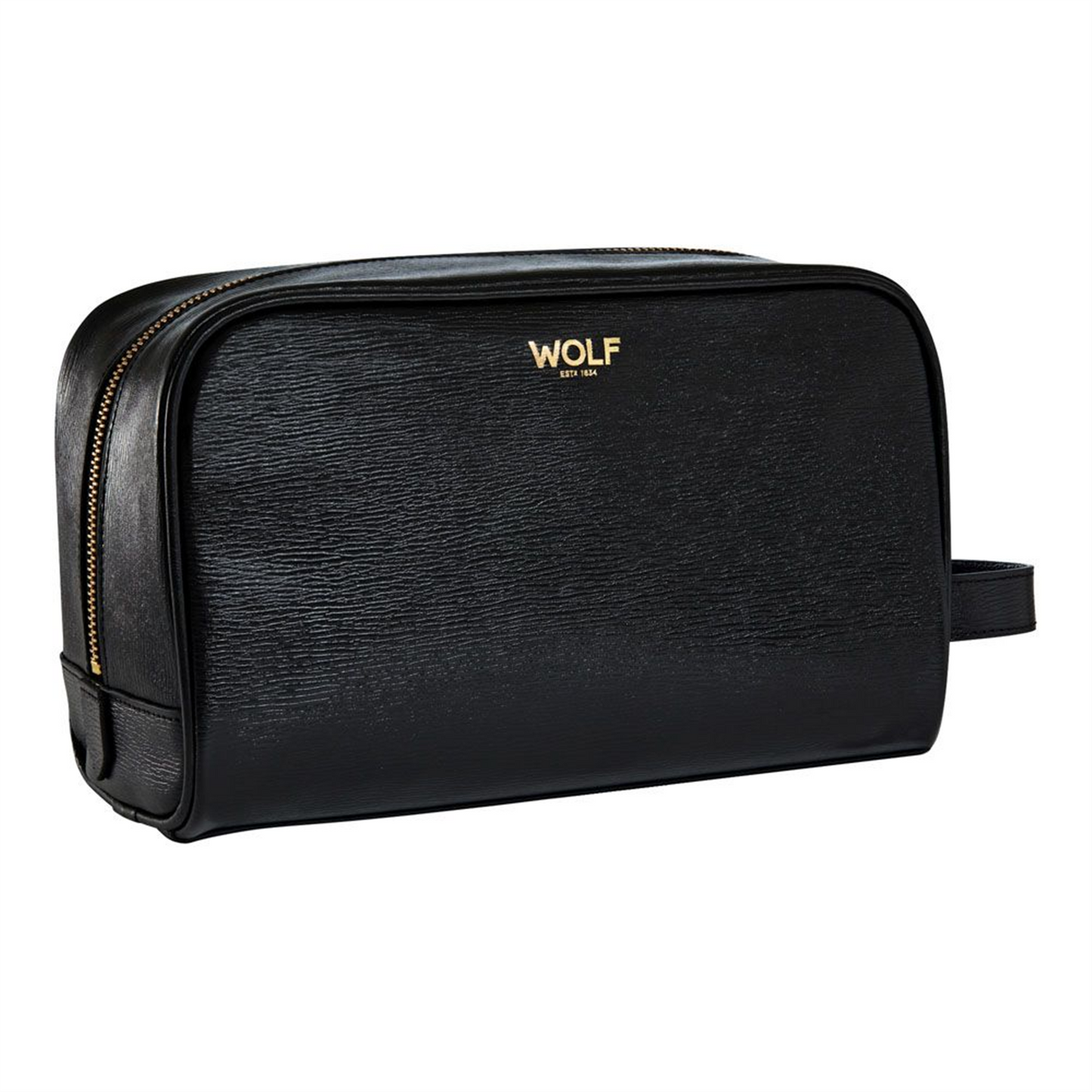 WOLF W Washbag in Black Vegan Leather