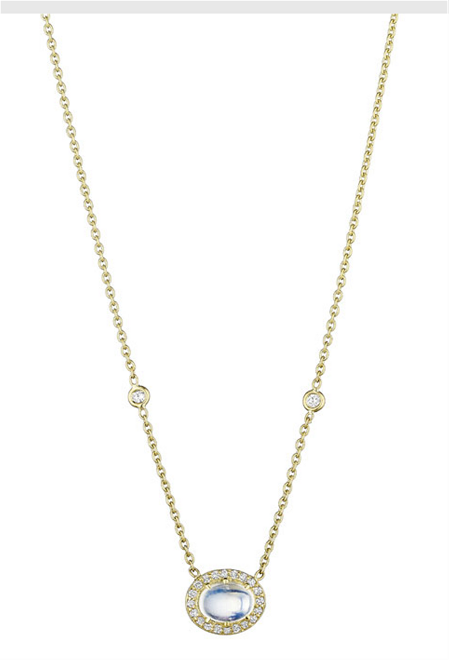 Oval Moonstone Necklace