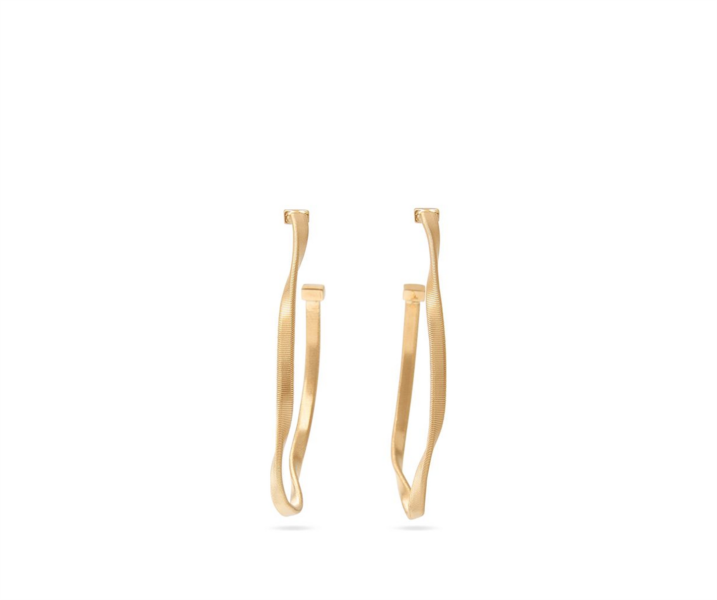 Marco Bicego Twisted Medium Hoops in 18k Gold