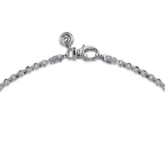 Gabriel & Co. 925 Sterling Silver Men's Link Chain Necklace - style #NKM7009-22SVJJJ