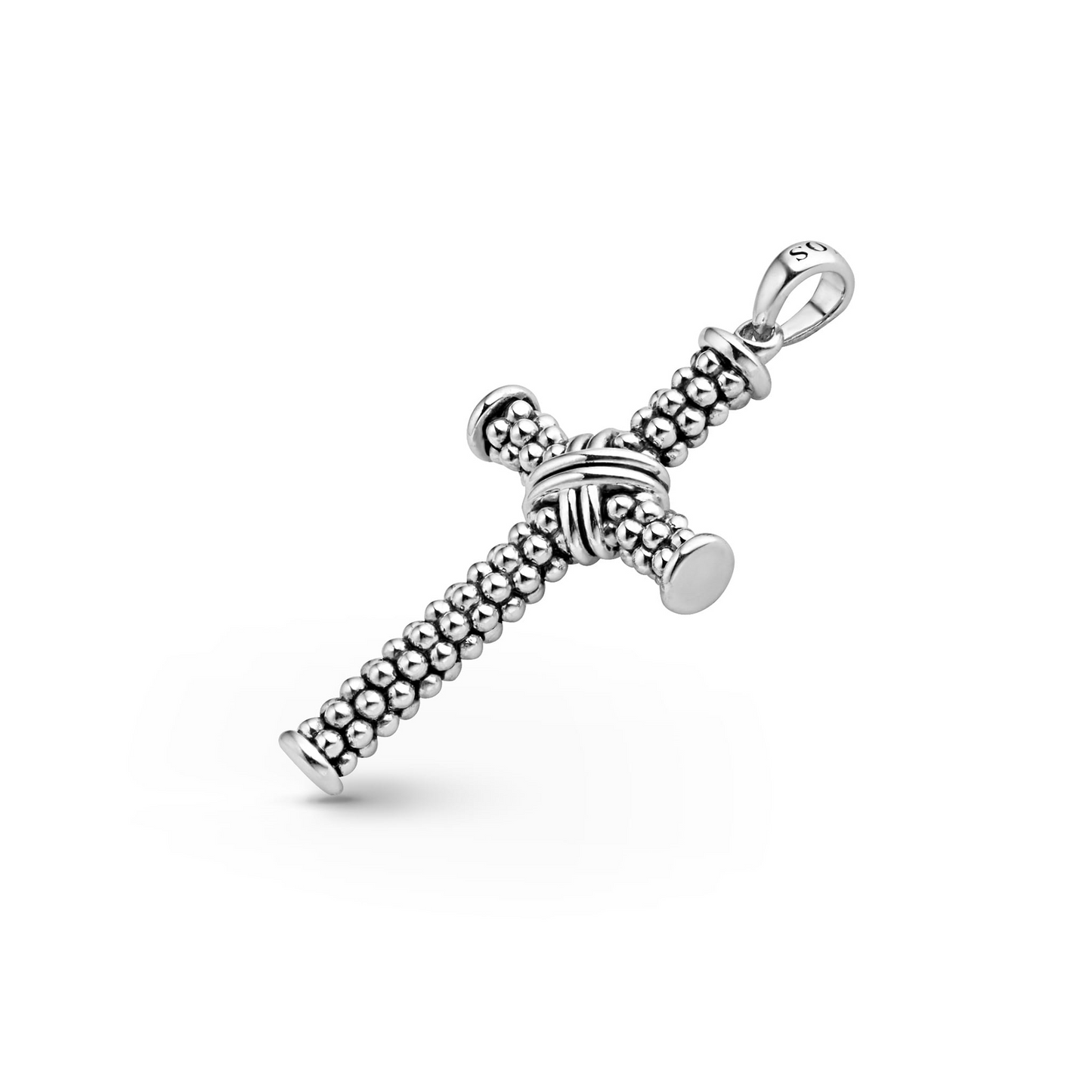 Lagos Caviar Beaded X Cross Amulet