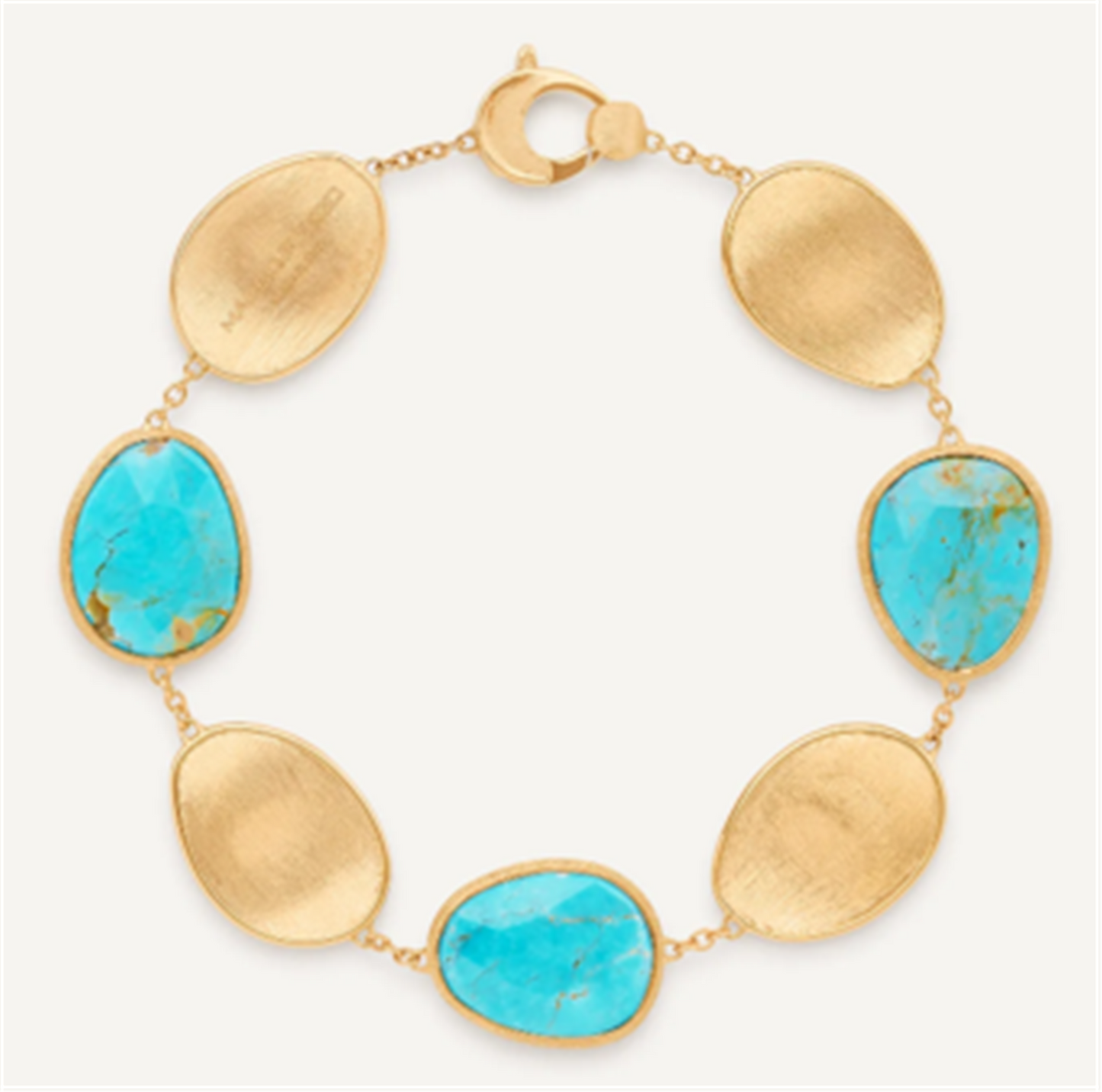Marco Bicego Lunaria 18k Gold & Turquoise Bracelet