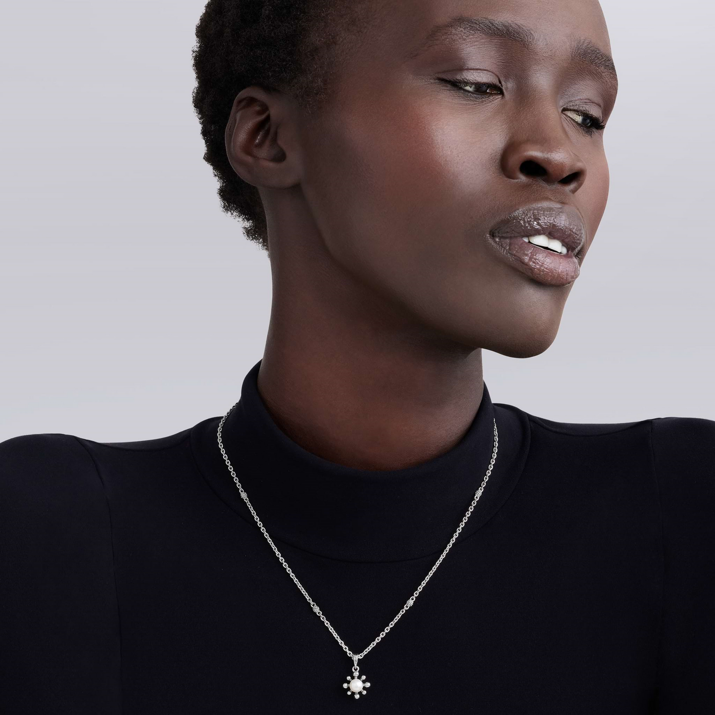 Lagos Fleur Pearl Pendant Necklace