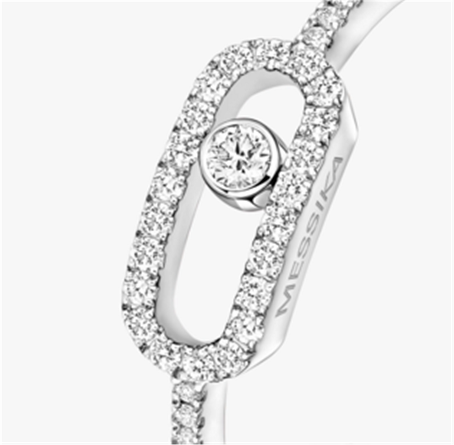Messika Move Uno Pavé Diamond Ring in 18k White Gold
