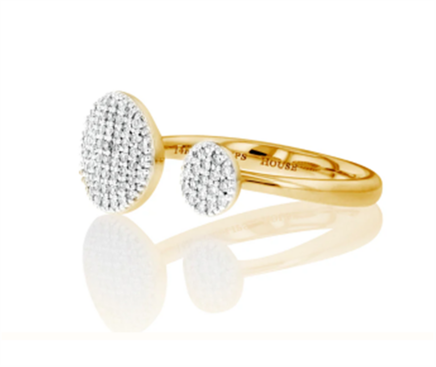 Phillips House Affair Diamond Infinity Double Open Ring in 14k Yellow Gold
