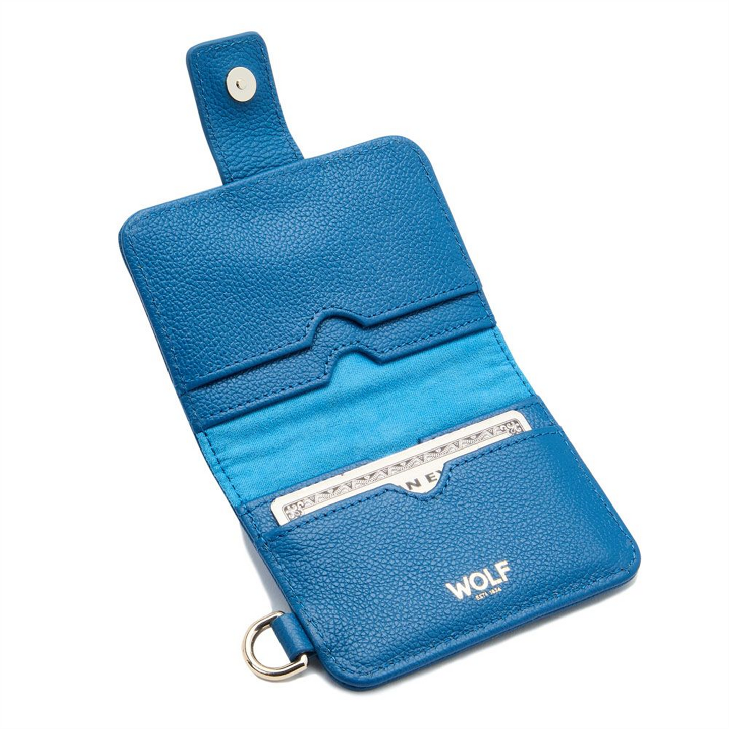 WOLF Mimi Credit Card Holder with Wristlet in Marine
