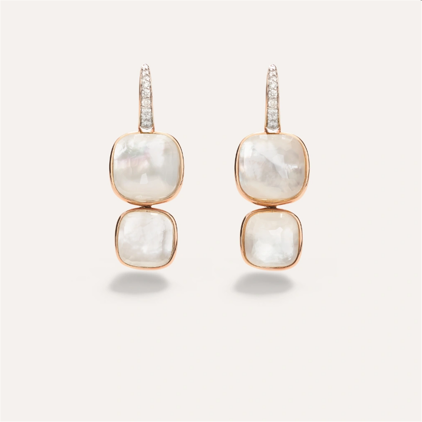 Pomellato Nudo Earrings in White Topaz
