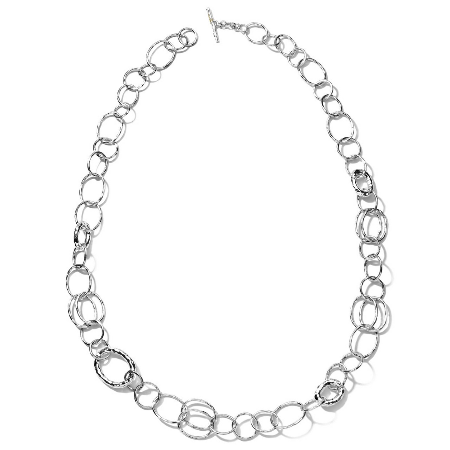 Ippolita Long Silver Hammered Bastille Necklace