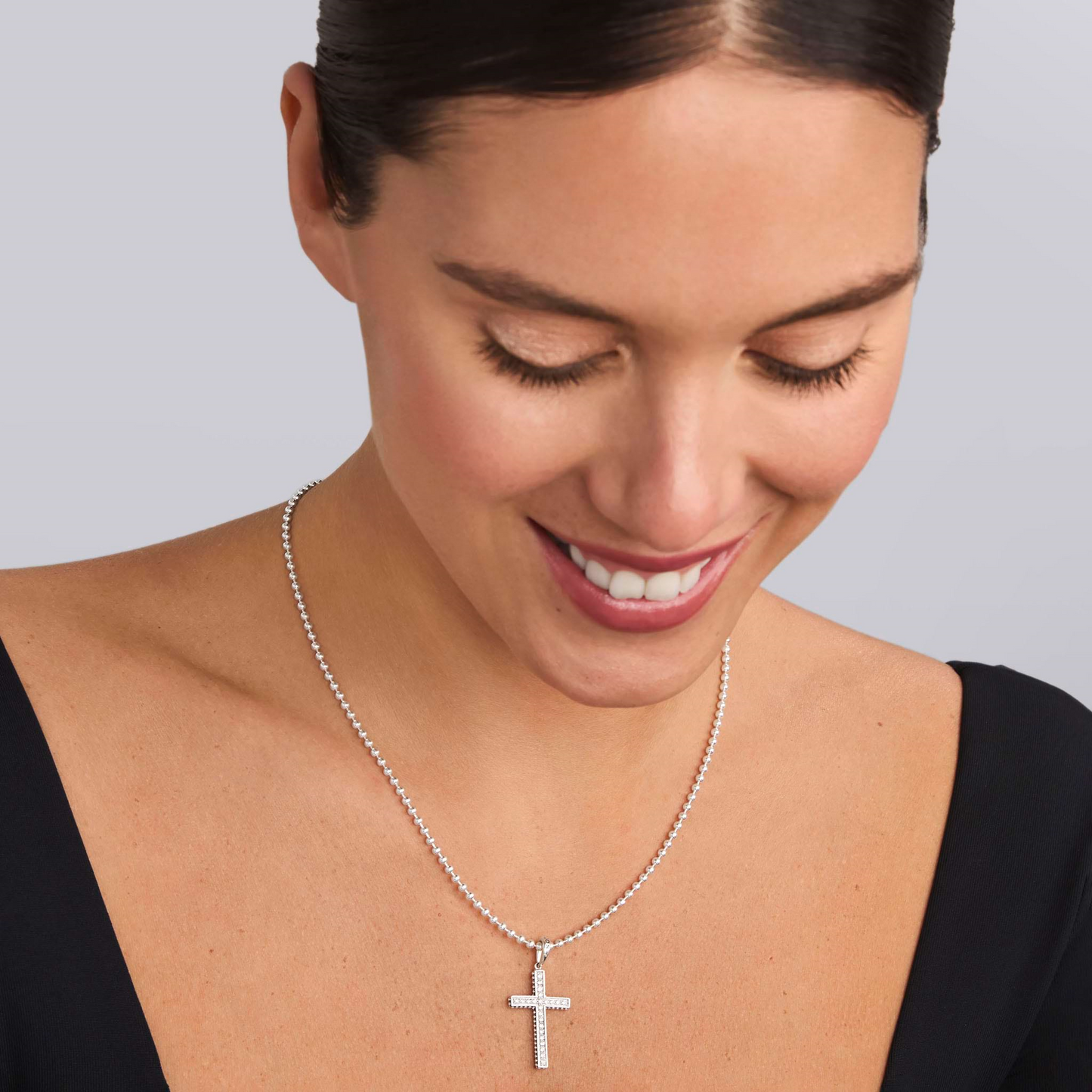 Lagos Diamonds Cross Amulet