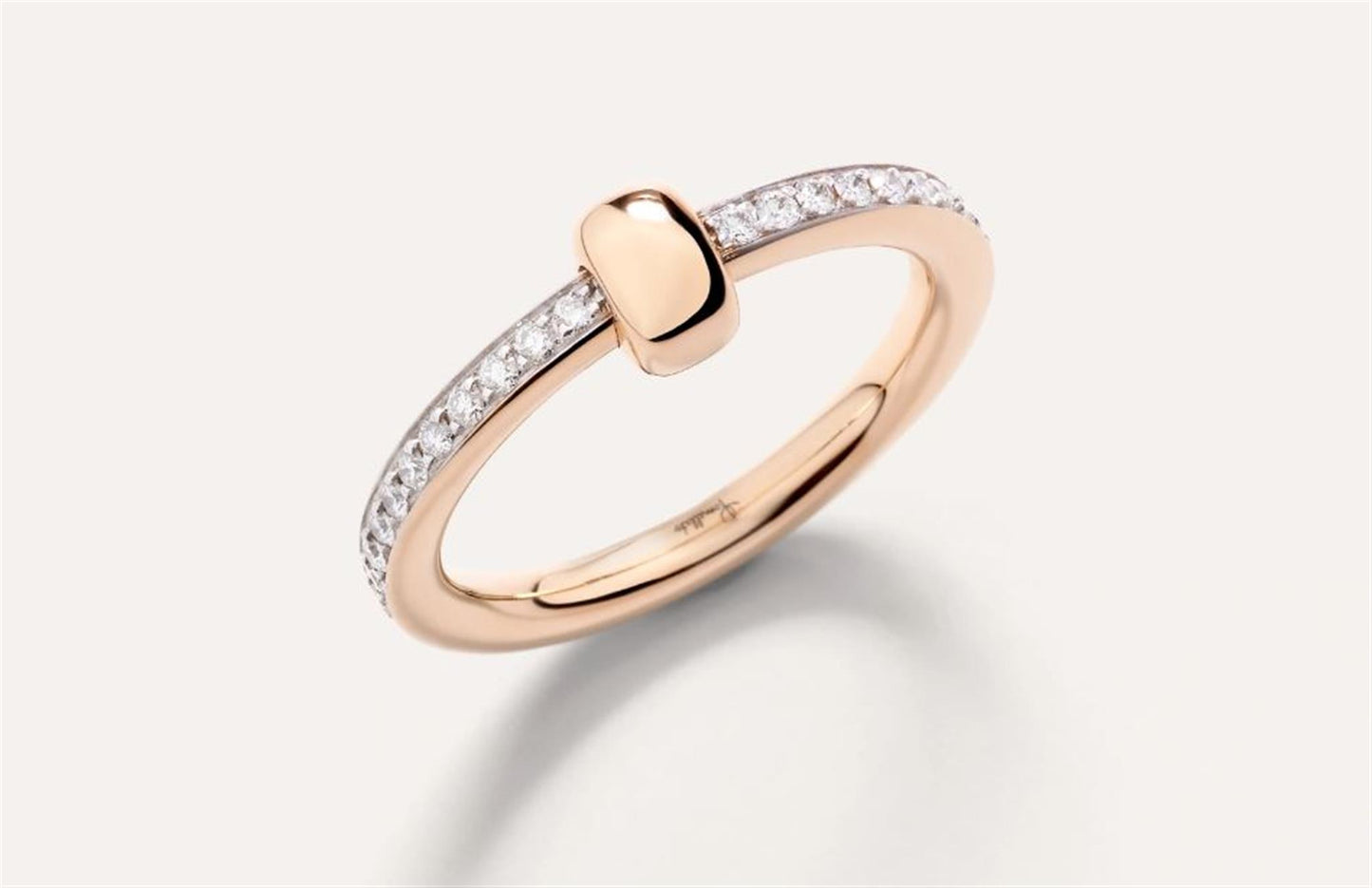 Pomellato Together Diamond Ring in 18k Rose Gold