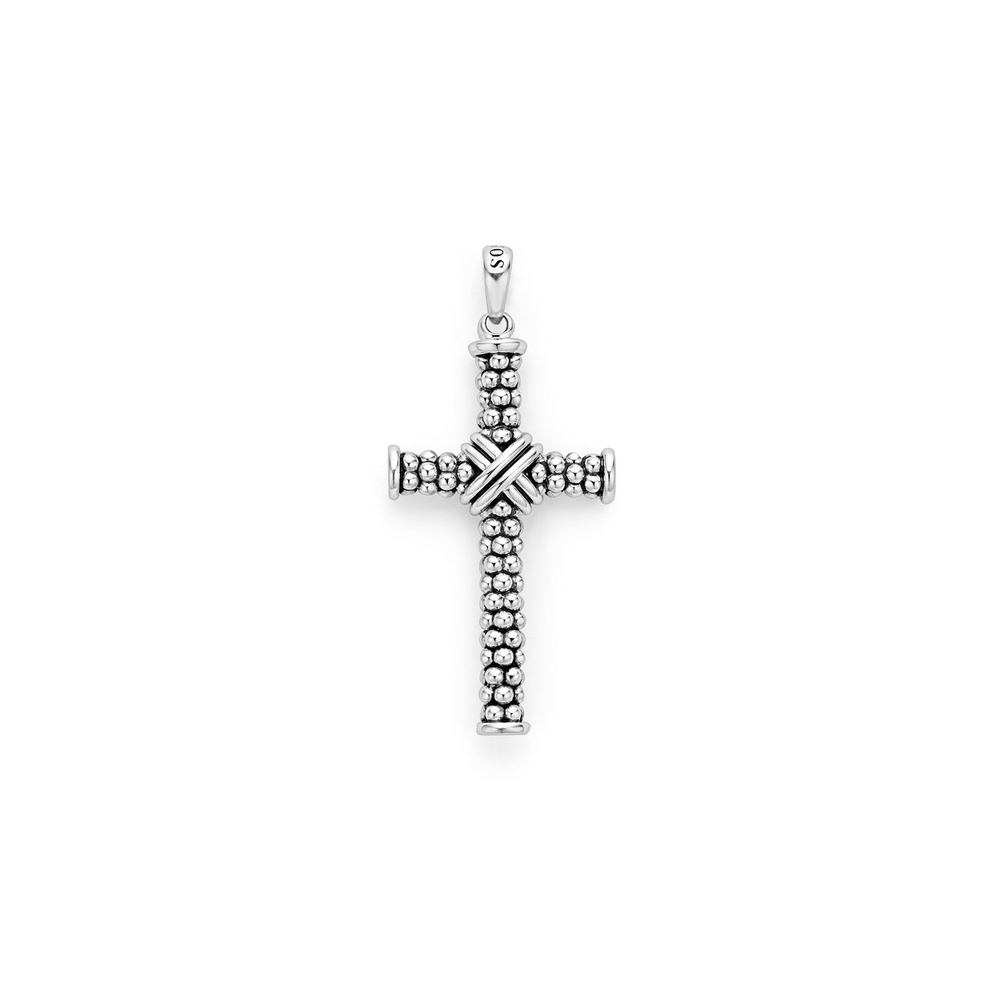 Lagos Caviar Beaded X Cross Amulet