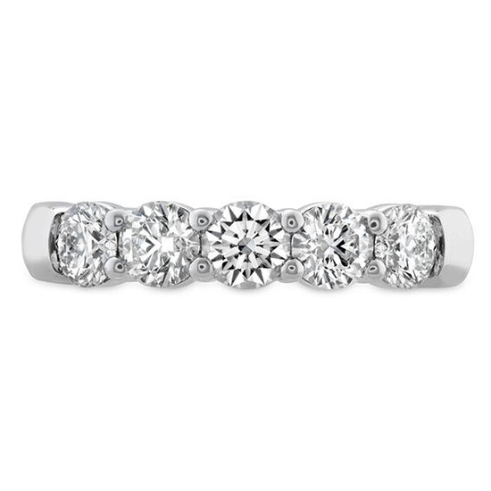 Hearts on Fire Signature 5-Stone 3/4ct Diamond Band in 18k White Gold