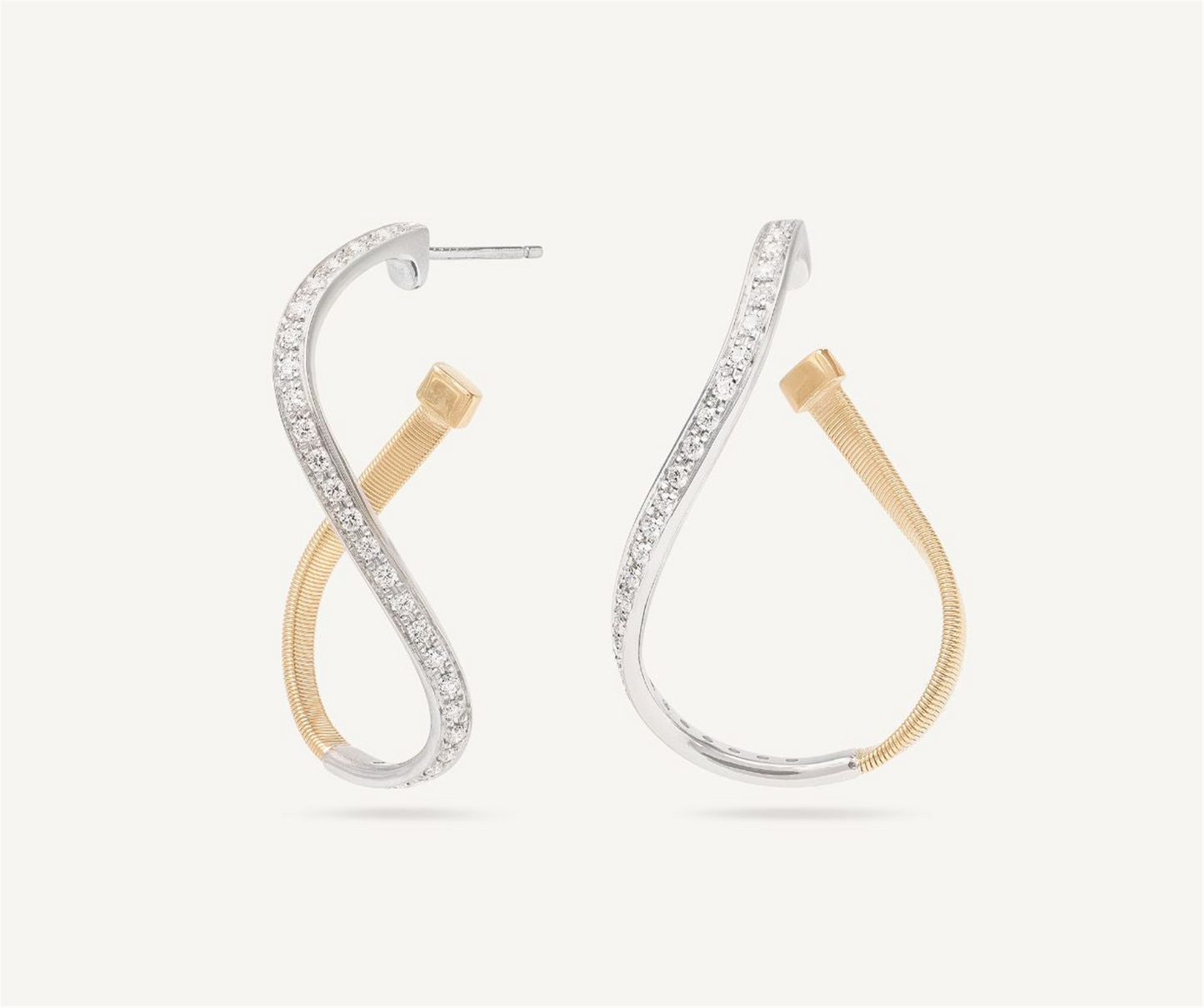 Marco Bicego Marrakech New Hand Twisted Diamond Earrings