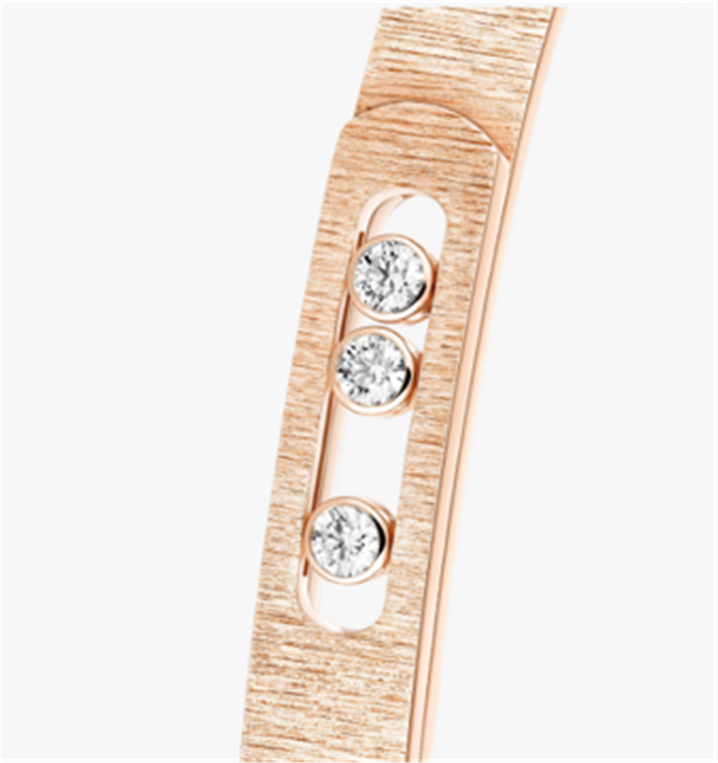 Messika Move Noa Cisele Diamond Bangle Bracelet in 18k Rose Gold