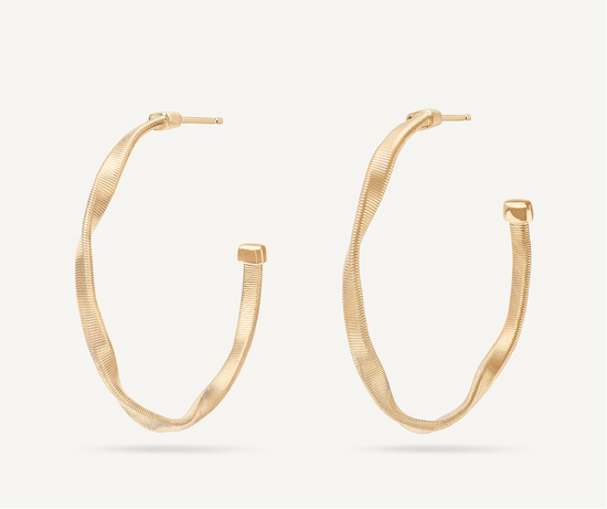 Marco Bicego Twisted Gold Hoop Earrings