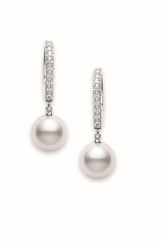 Akoya Pearl Drop Earrings - 7.5mm