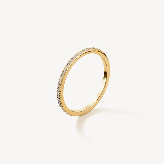 Hearts on Fire Classic Eternity Band in 18k Yellow Gold