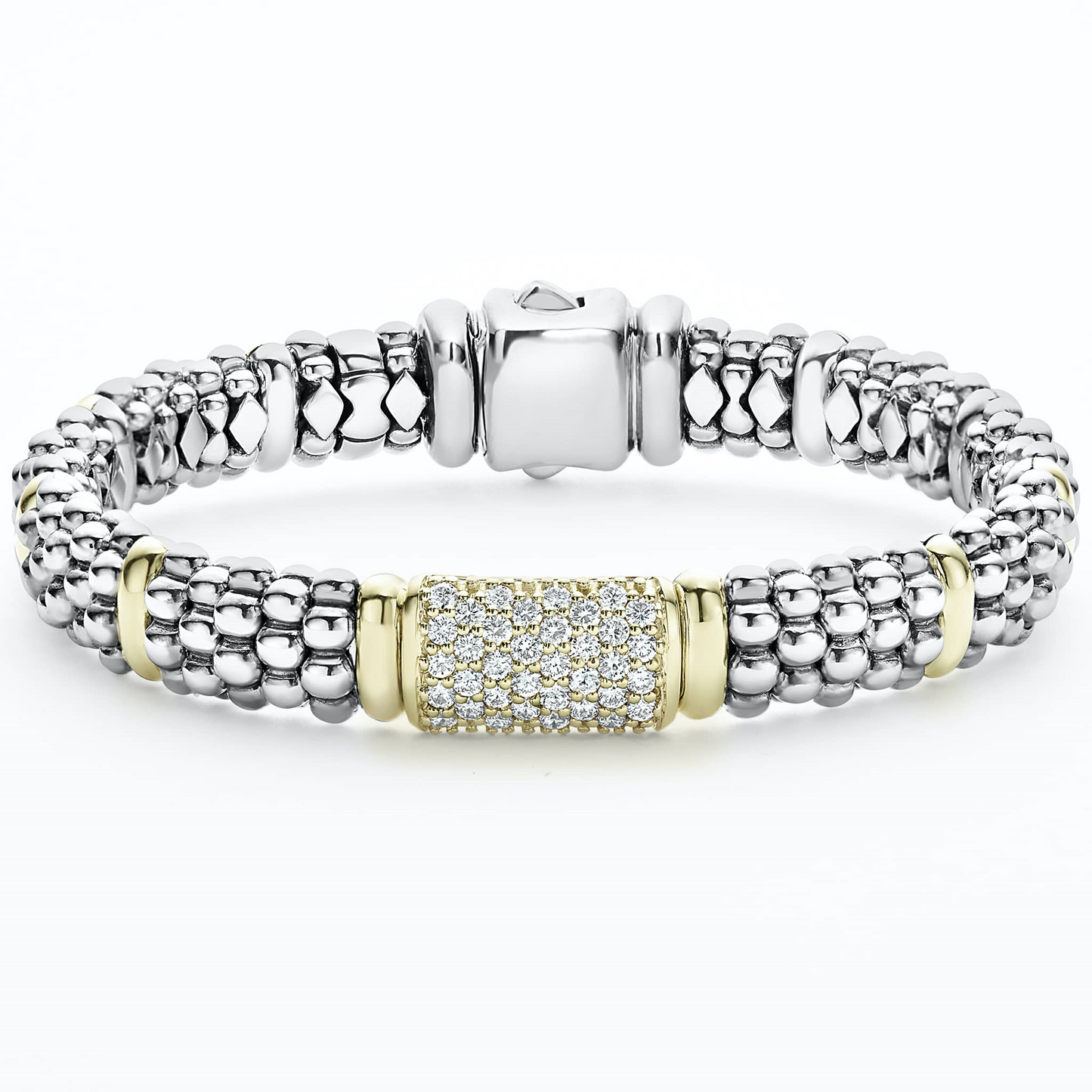 Lagos Caviar Diamond Bracelet - 9mm