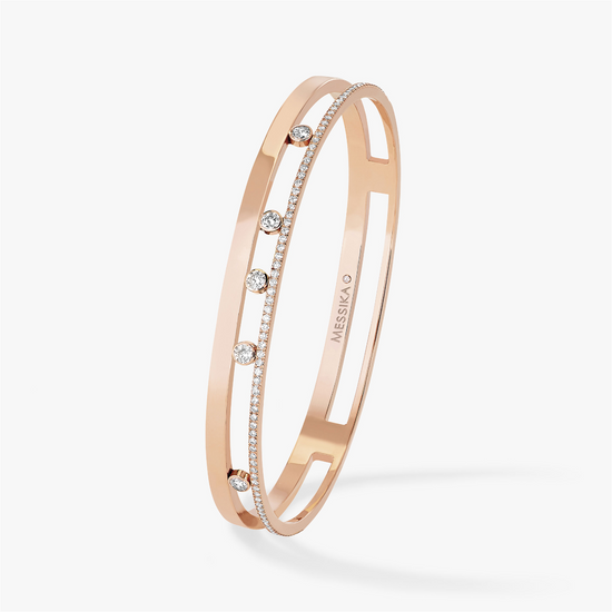 Messika Move Romane Bangle in 18k Rose Gold & 0.72ct Diamonds