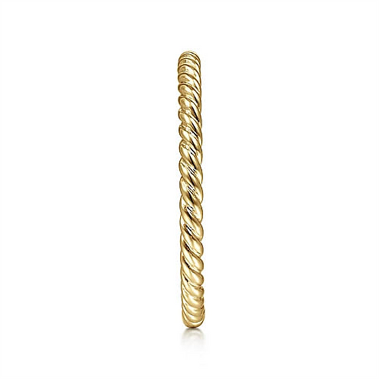 Gabriel & Co. Gold Twisted Rope Stackable Ring