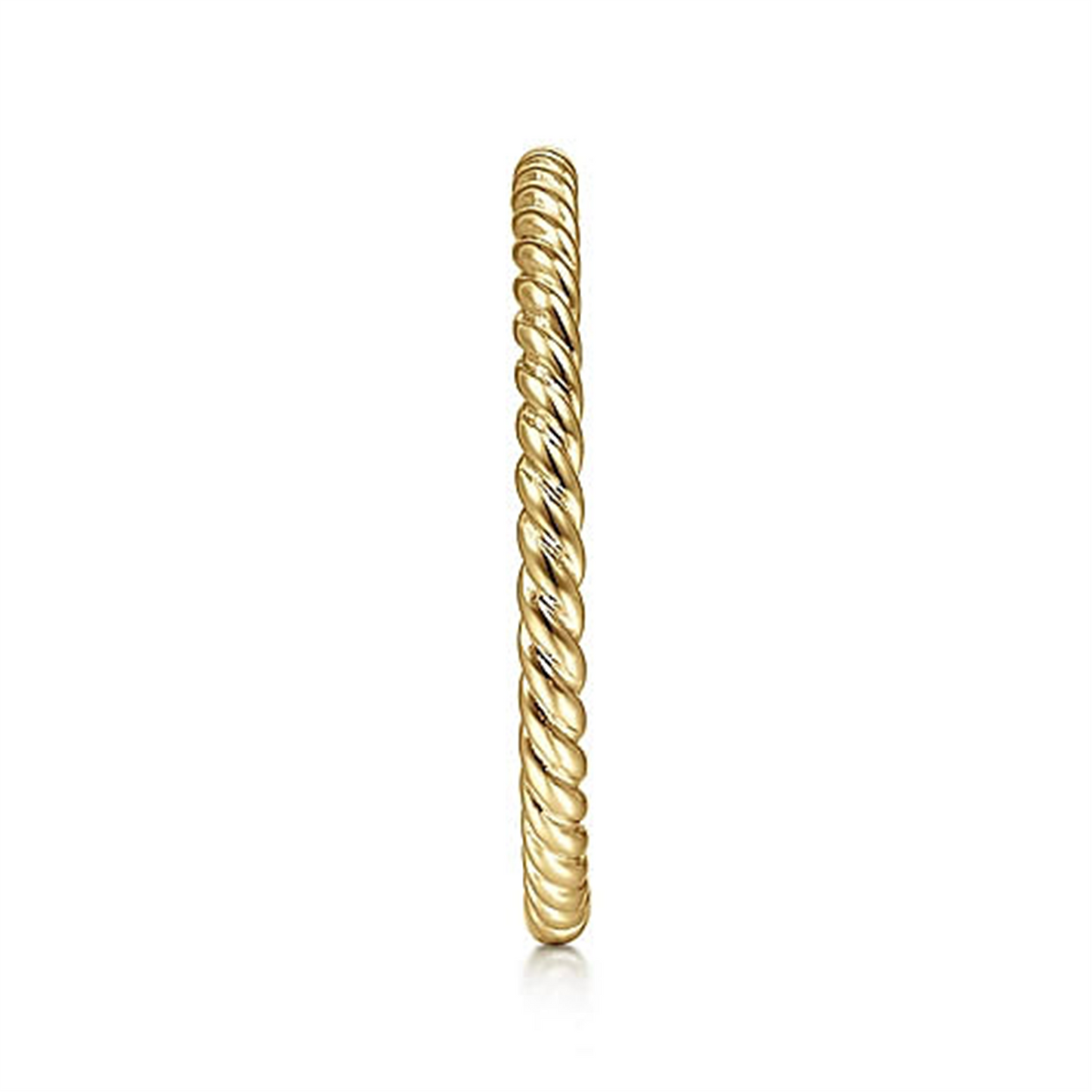 Gabriel & Co. Gold Twisted Rope Stackable Ring